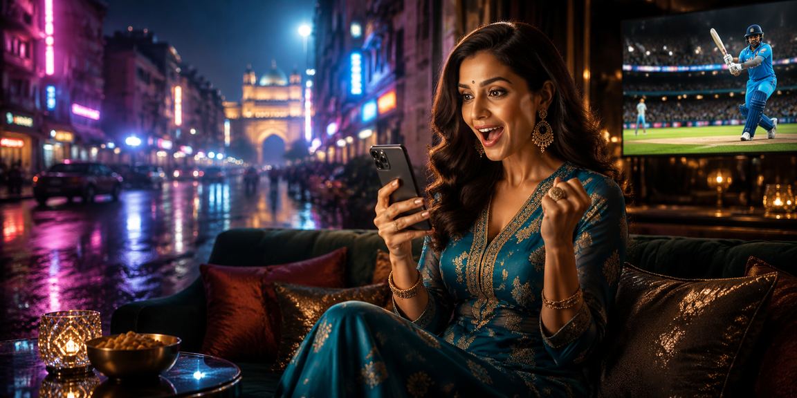 Mobile user accessing online casino in Mumbai